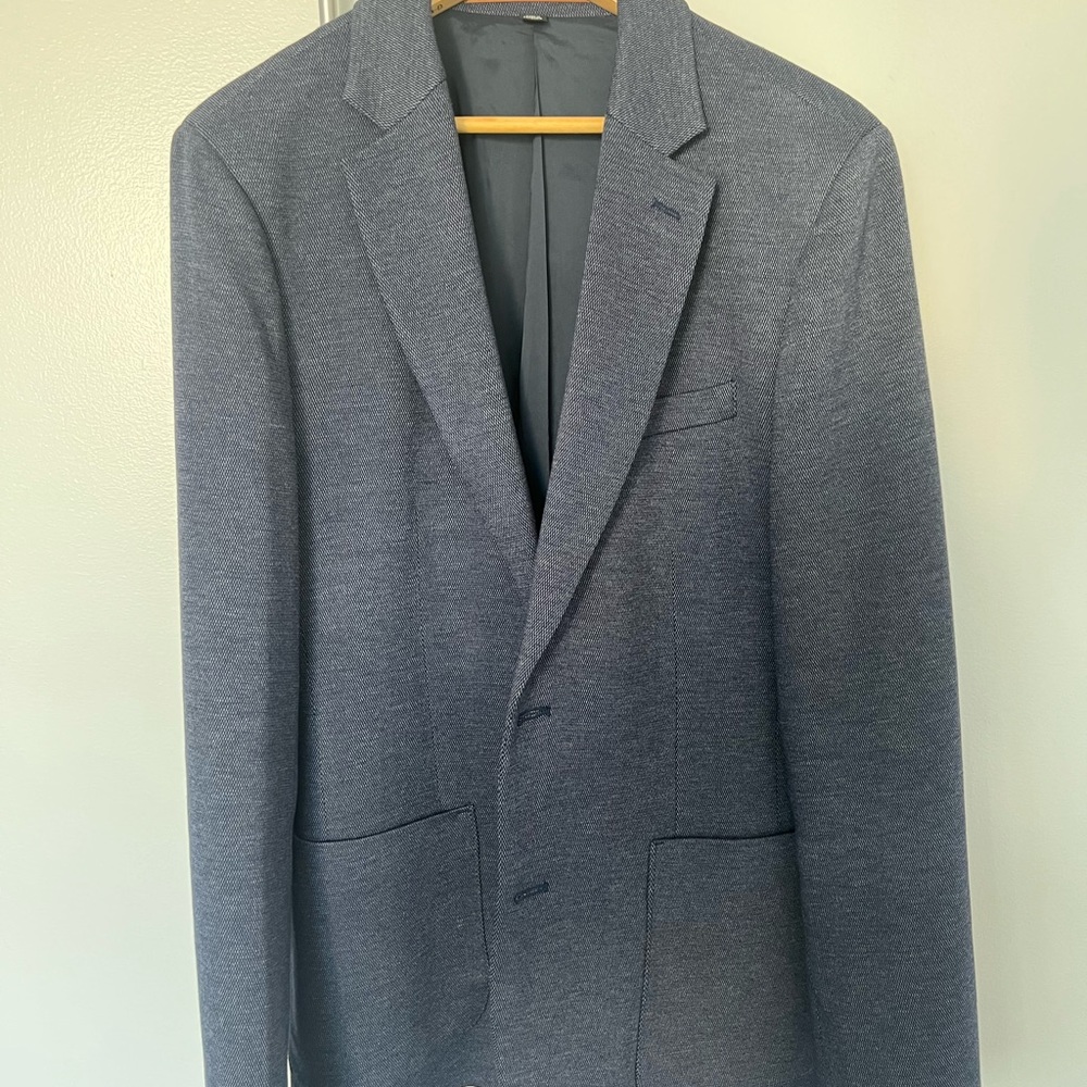 RW & Co Light Navy Unstructured Blazer